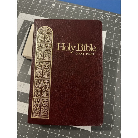 Accents holy bible kjv words of christ in red giant print 1976 red
